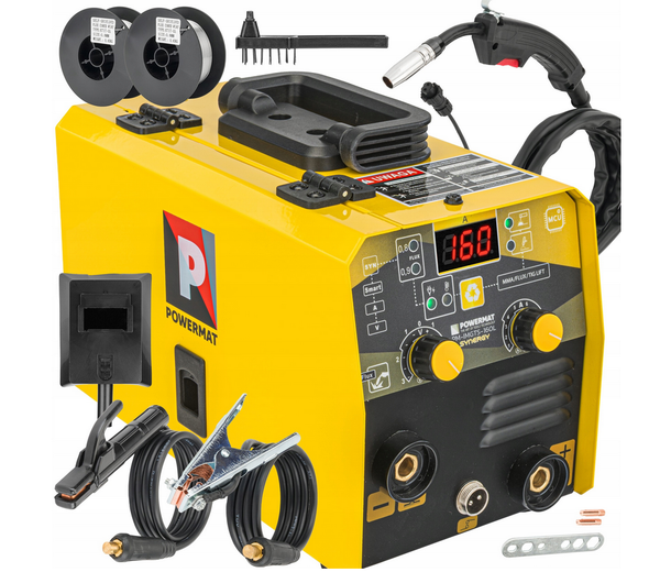 SchweißGeräT Mig Mag Inverter 160A Flux Mma Tig Igbt Synergie Lcd 230V-image