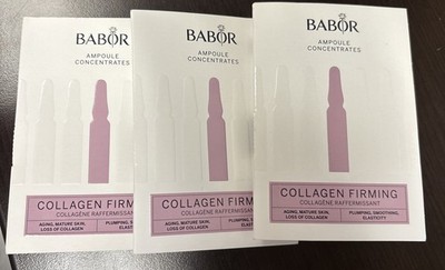 3x Babor Collagen Firming Ampoule Serum Concentrate Sample 2 mL Lot Of 3