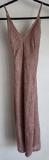 G by Guess Lace Mini Dress M Dusty Rose Sleeveless Party Cocktail Romantic