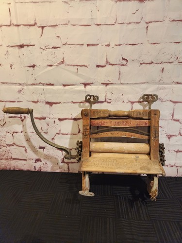 Antique Anchor Brand Hand Crank Wringer By Lovell Manufacturing Patent 1899