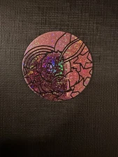 Pokemon Prismatic Evolutions Tin JUMBO Glitter Eevee Coin Pink