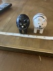 Ceramic Artist Vintage 90’s Cats Salt and Pepper Shakers Hand Painted EUC B & W — photo 7
