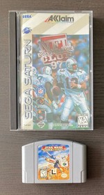 NFL Quarterback Club (Sega Saturn) & Star Wars Rogue Squadron (Nintendo 64) set