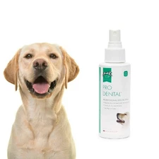 Dog and Cat Pro Dental Spray Easy Use for Fresh Pet Breath Oral Health 4 oz