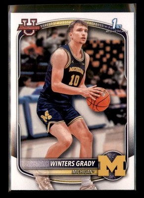 2025/26 Bowman U #BPP-67 Winters Grady 1st Bowman The BallCap Exec
