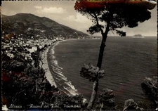RPPC Alassio Riviera dei Fiori Panorama vintage postcard u990