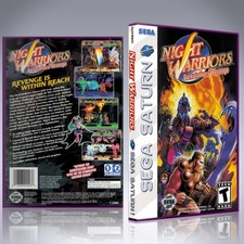 Sega Saturn Custom Case - NO GAME - Night Warriors - Dark Stalkers Revenge
