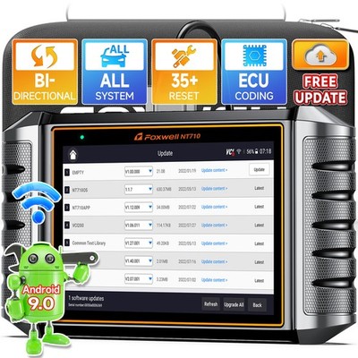 FOXWELL NT710 OBD2 Scanner All System Bidirectional Diagnostic Tool ECU Coding