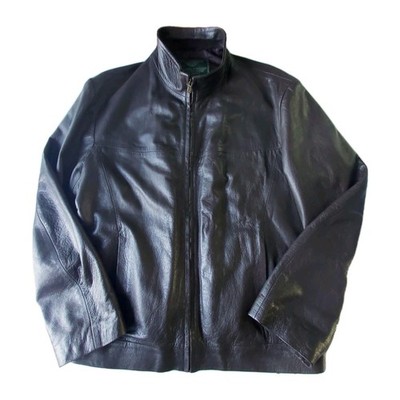 Old Florence Leather Factory Brown Jacket Men EU58 UK48 Italy Handmade Firenze