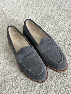 Grant Stone Traveler Penny Loafer Storm Suede 9.5D