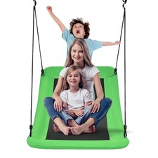 Patiojoy 700lb Giant 60" Skycurve Platform Tree Swing for Kids Adults Green