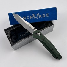 Benchmade 940 Osborne CPM-S30V Blade 3.4"Aluminum Green Handle Folding Knife
