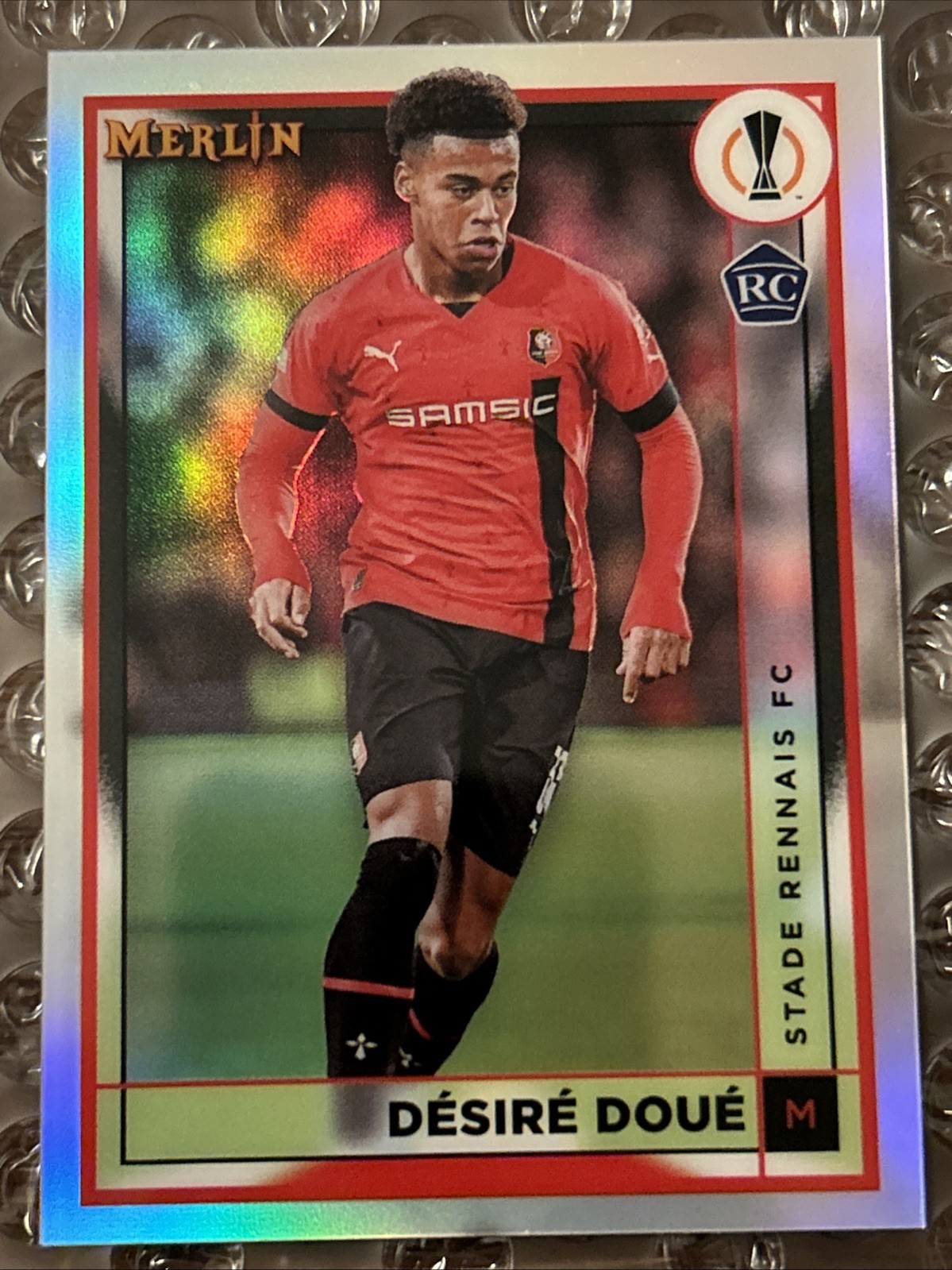 2022-23 Topps Merlin UEFA Club Competitions - Desire Doue #133 Refractor (RC)