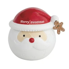 Mud Pie Christmas Musical Santa Cookie Jar