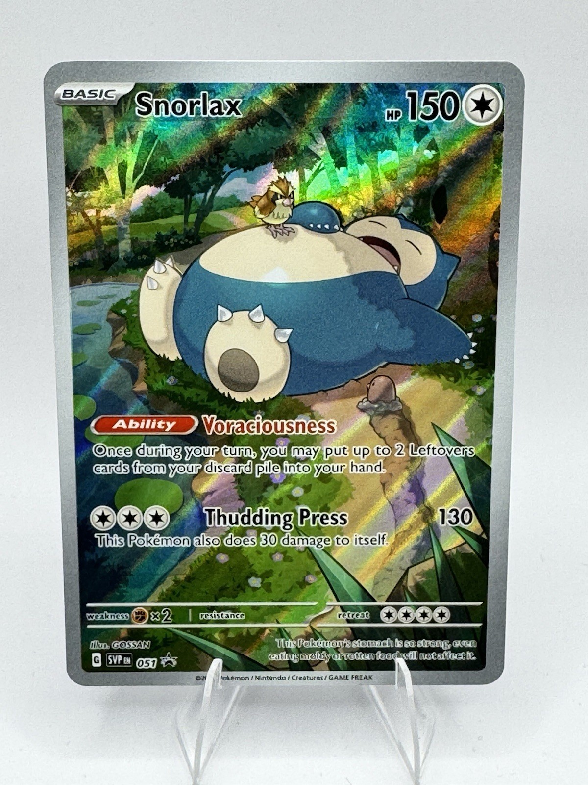 Pokémon Snorlax Black Star Promo #51 Scarlet & Violet 151 English NM Condition