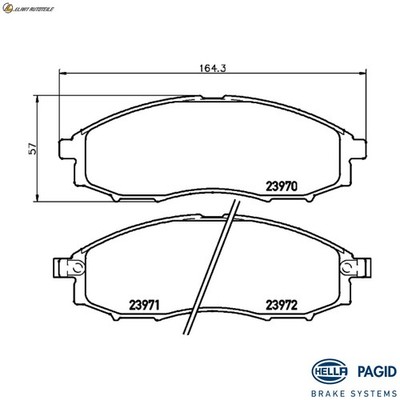 BREMSBELAGSATZ SCHEIBENBREMSE 8DB 355 010-671 FÜR BAIC-ORV BJ40/PLUS BJ40L 4cyl