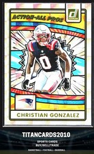 Christian Gonzalez 2025 Donruss Action All Pros Refractor Patriots #AAP-CGO