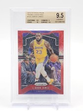LEBRON JAMES 2019-20 PRIZM CHOICE RED #129 LAKERS /88 BGS 9.5 Q0004