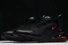 Nike Air Max 270 Black Red Crimson Mens Runni...