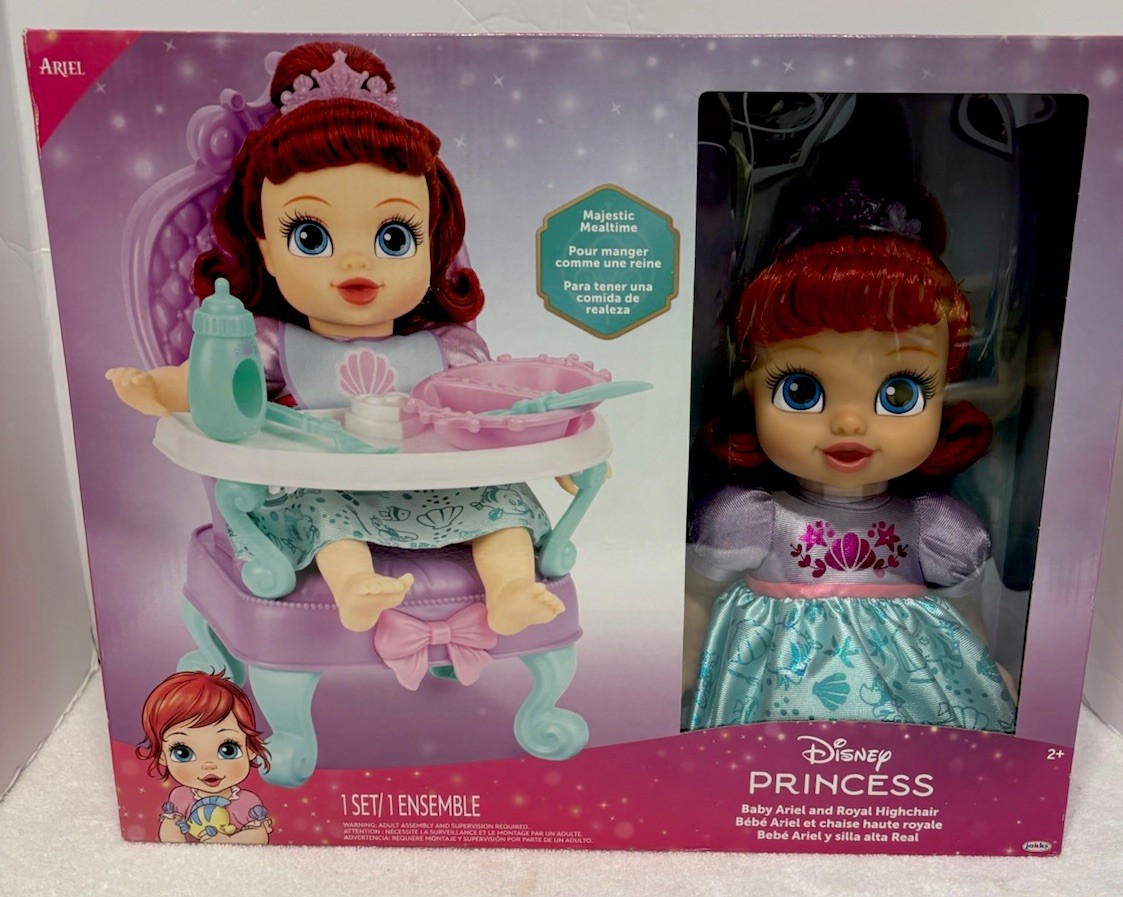 Disney Baby Princess Doll w/ Royal Highchair &ndash; Choose Your Princess &ndash; Variants
