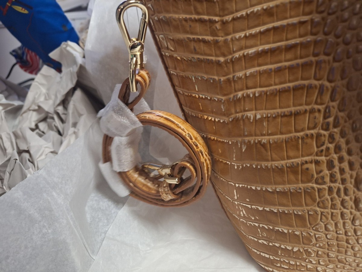 Brahmin Melbourne Collection Honey Brown Jeanne Tote