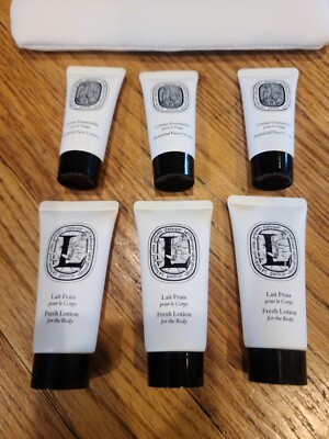 3 Diptyque Lait Frais Lotion 30 ml + 3 Crème Essentielle 20 ml
