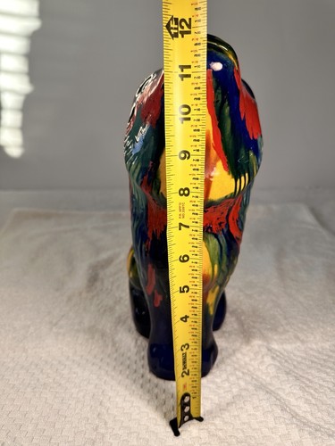 Vintage Oaxacan Tropfwaren heulender Wolfskrug 12 Zoll hoch wunderschön seltenes Sammlerstück - Bild 11 von 17