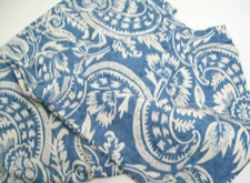 Pottery Barn Blue with Gray Hue Alessandra Organic Cotton Euro Pillow Cover Sham