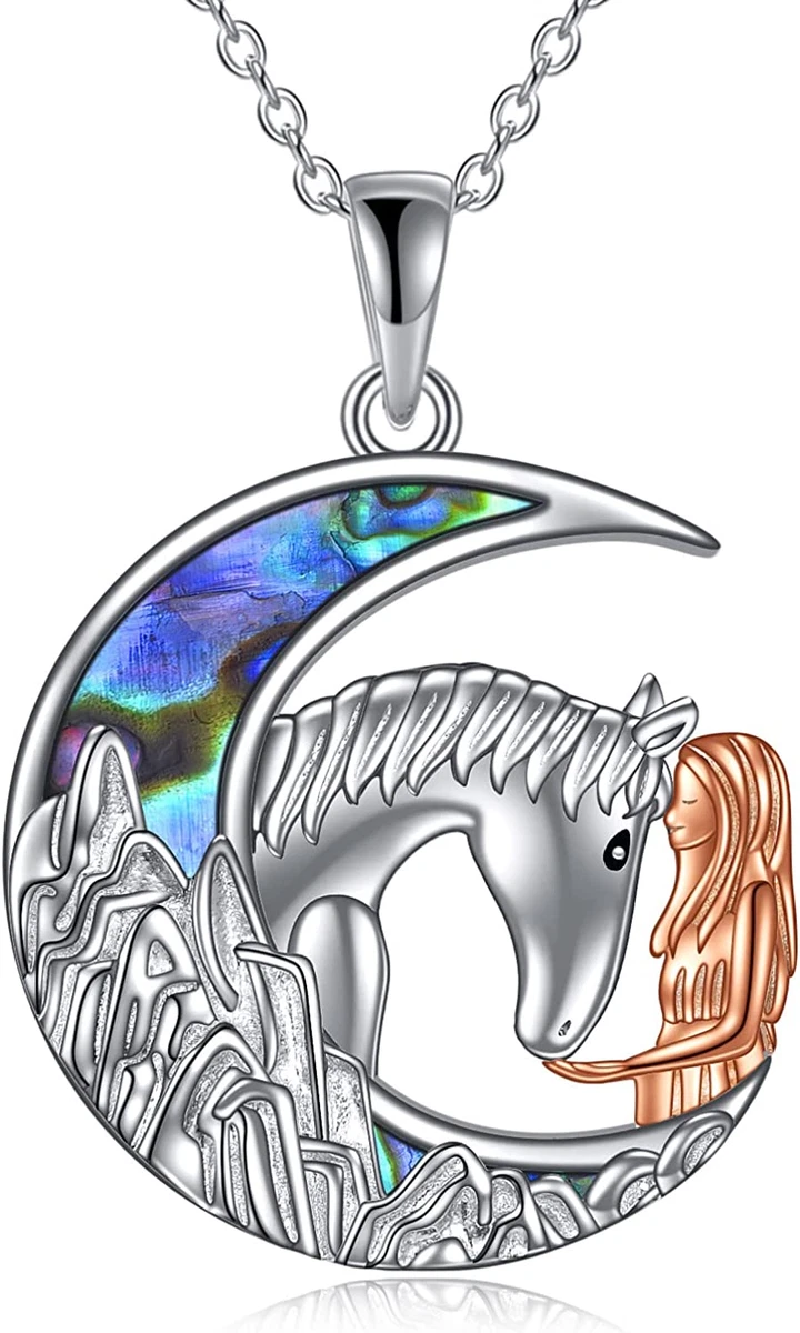 Girls horse necklace sale