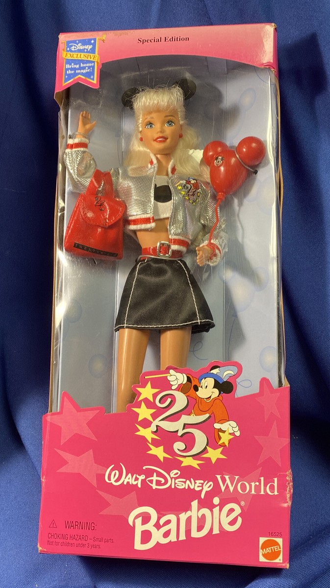 1996 Barbie Walt Disney World Special Edition 25th Anniversary New