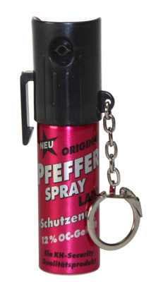 Pfefferspray Lady Pink ''Schutzengel'' 15 ml inkl. Schlüsselanhänger MHD 06/28