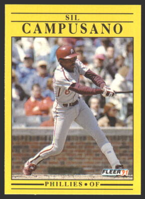 Sil Campusano #389b 1991 Fleer Philadelphia Phillies