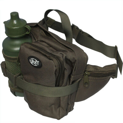 MFH Hüfttasche Bauch Gürteltasche Hip Bag mit Trinkflasche und Fächern oliv