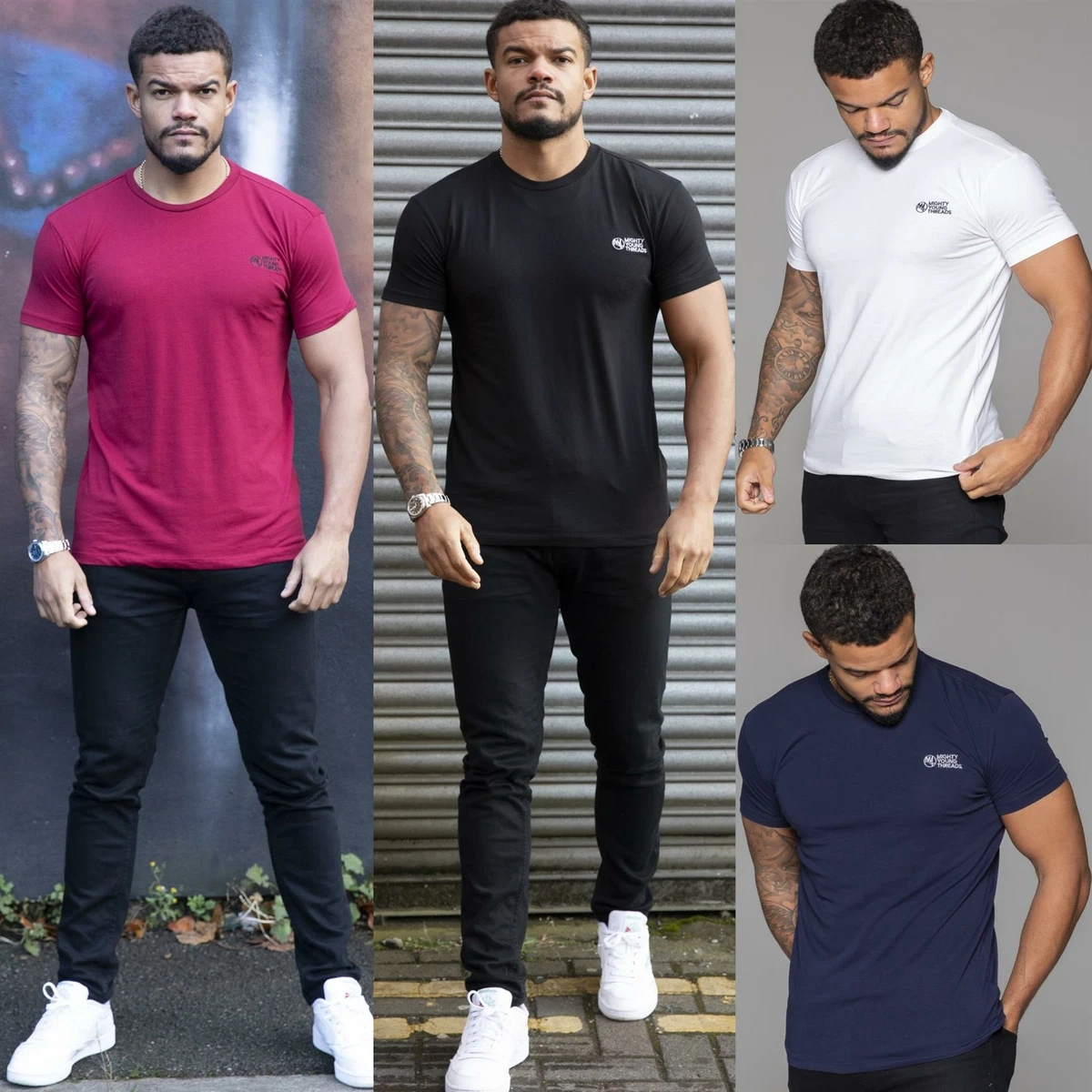 Crew neck slim clearance fit t shirt