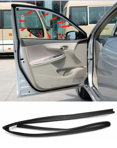Left Side Door Glass Silence Weather Strip Seal Fit for Toyota Corolla 2004-2013 - Picture 3 of 13
