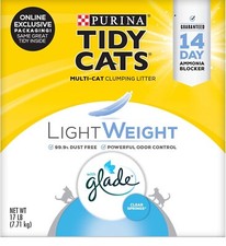 Purina Tidy Cats Low Dust, Multi Cat, Clumping Cat Litter, LightWeight Glade Cle