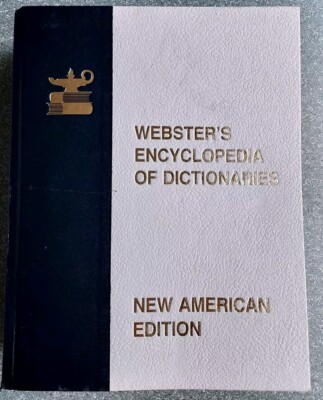 Webster's Encyclopedia of Dictionaries Vtg. Literary Press Large type 1983