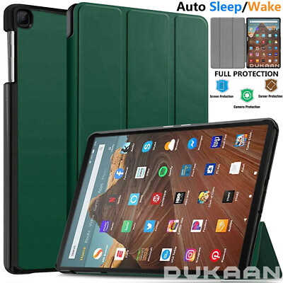 Smart Cover Kindle Fire Custodia Magnetica In Pelle Sintetica Per Amazon Kindle Fire HD 10, 8, 7 Cover Con Supporto Per Kindle - Foto 11