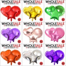 18 inch Big Star Heart Round Foil Balloons Helium Balloon Party Birthday weeding