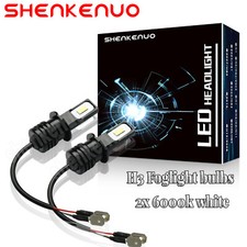 For Nissan Maxima 1986-1992 1995-1999 6000k White H3 40w Led Fog Light Bulbs 2x