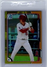 2015 Bowman Draft Chrome Hutton Moyer Gold Refractor #/50 1st Rookie Card RC #92