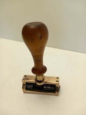 Ancien tampon encreur en bronze
