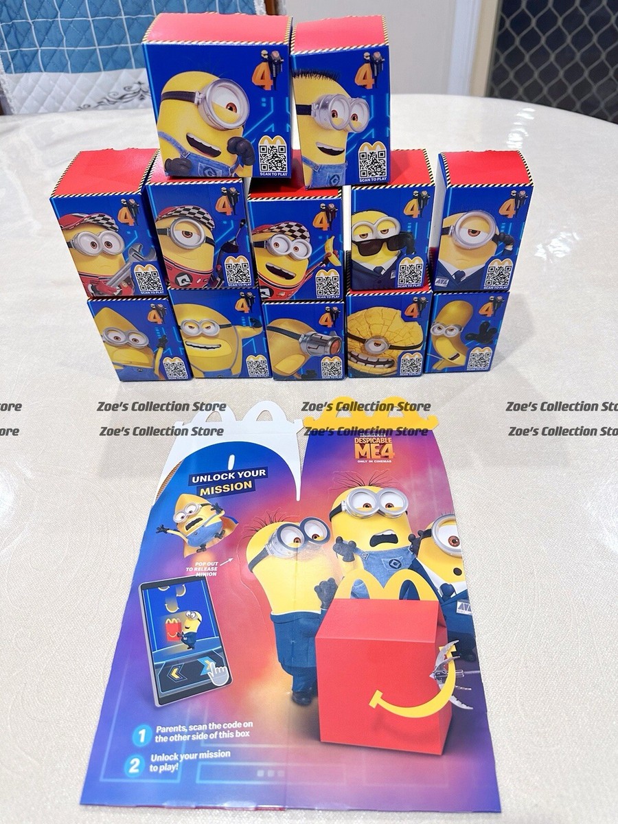 McDonalds Happy Meal Toys 2024 MINIONS Despicable Me 4 Full Set Of