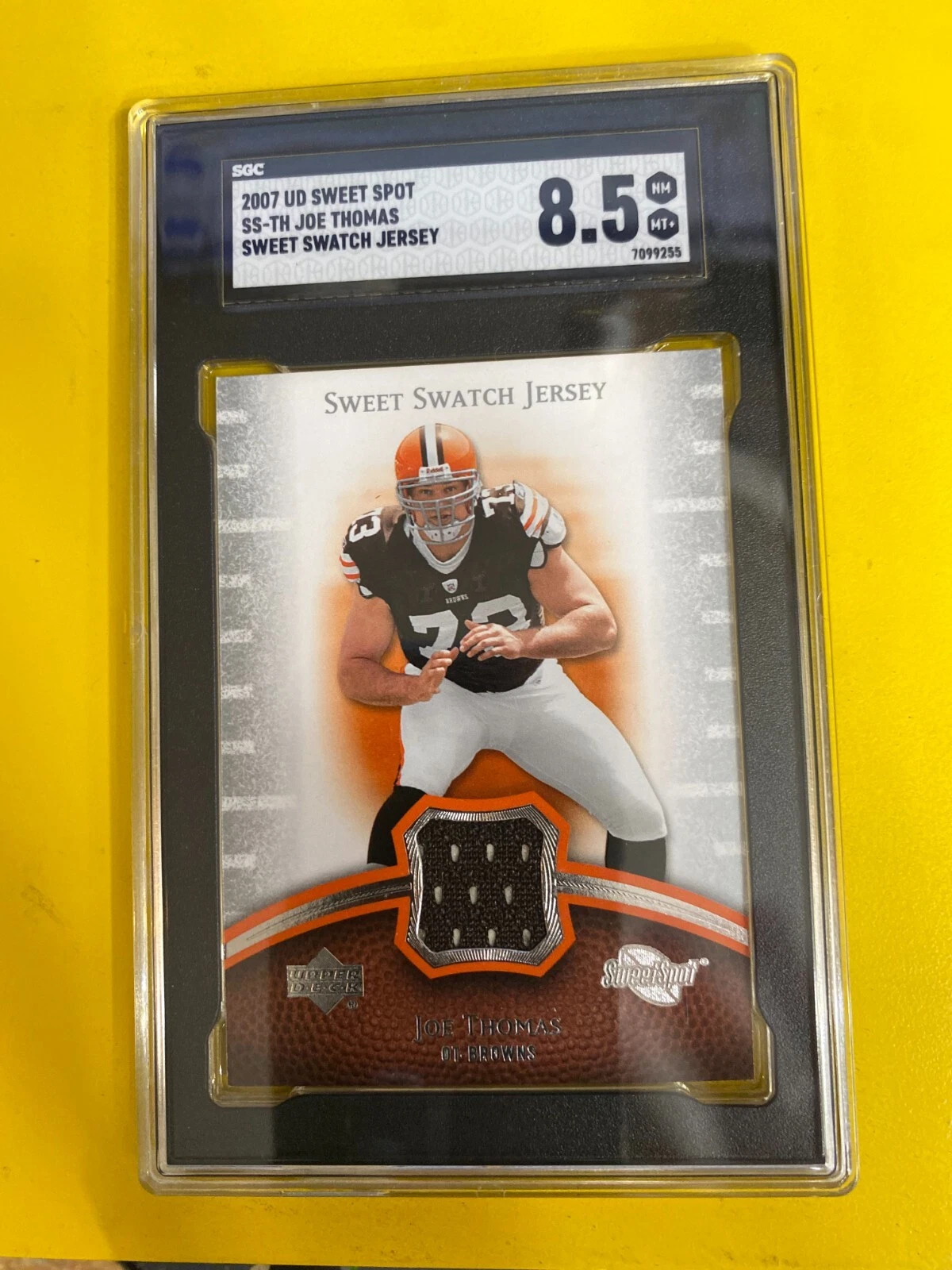 Joe Thomas Upper Deck Sweet Spot Sweet Swatch Jersey #SSTH Base