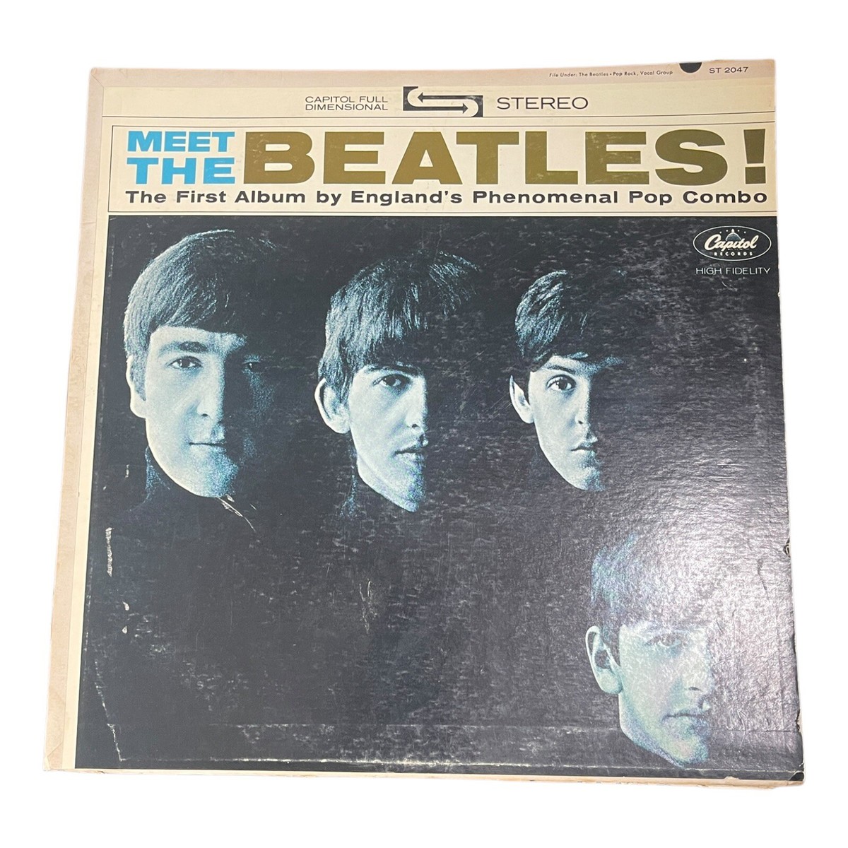 THE BEATLES Meet The Beatles! 1966 LP Capitol Records ST 2047