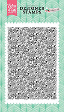 Echo Park Designer Clear Cling Stamps DAINTY ROSE Scrapbooking