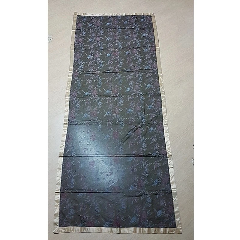 Bufanda grande hiyab chal mujer envolvente floral pashmina lino flor bordado encaje Foto 4 de 4