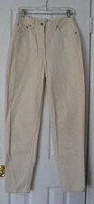 1990s Ann Taylor Off White Tapered Leg Jeans Pants Sz 8-10 Never Worn