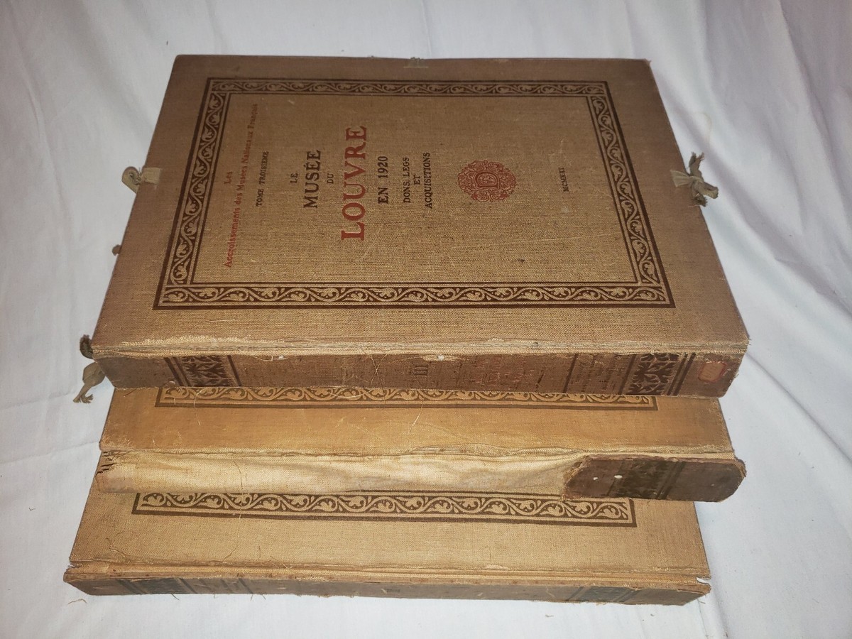 LOUVRE フランス語 美術書 3冊セット 3 Volume Set: Le Musee du Louvre Depuis: 1914 & 1920: Dons, Legs