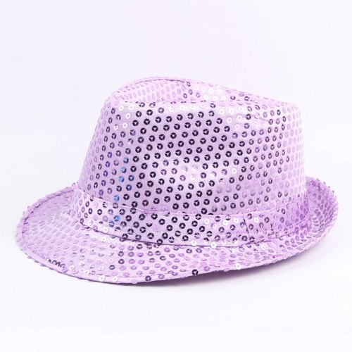 Paillettenhut Clubstyle Disco-Hut Partyhut Trilby Hut Blink Fedora Glitzerhut - Bild 15 von 19